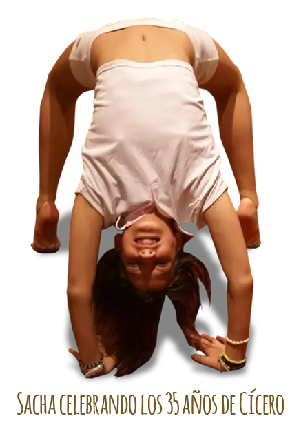 Sacha celebrando los 35 años de Cícero