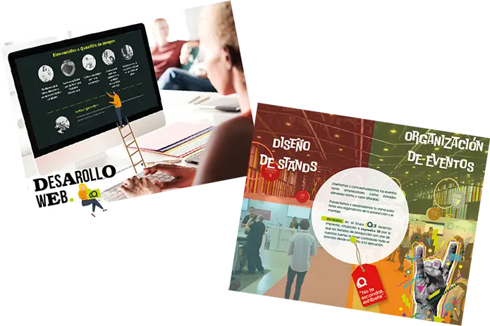 Desarrollo web, diseño de stands, organización de eventos y mucho más - Calendario Questión de Imagen y Cícero Artes Gráficas